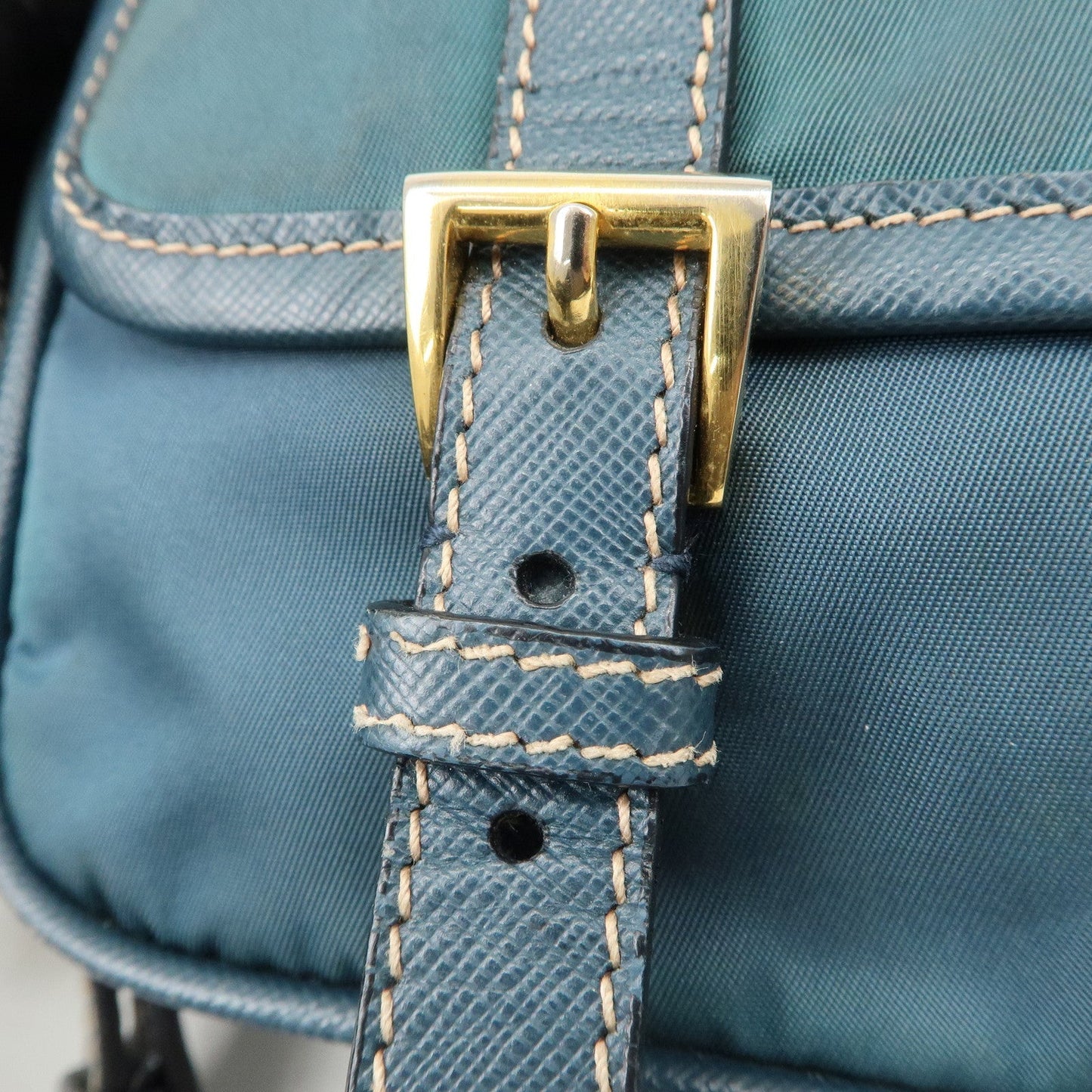 PRADA Nylon Leather Shoulder Bag Crossbody Bag Green BT0772  d