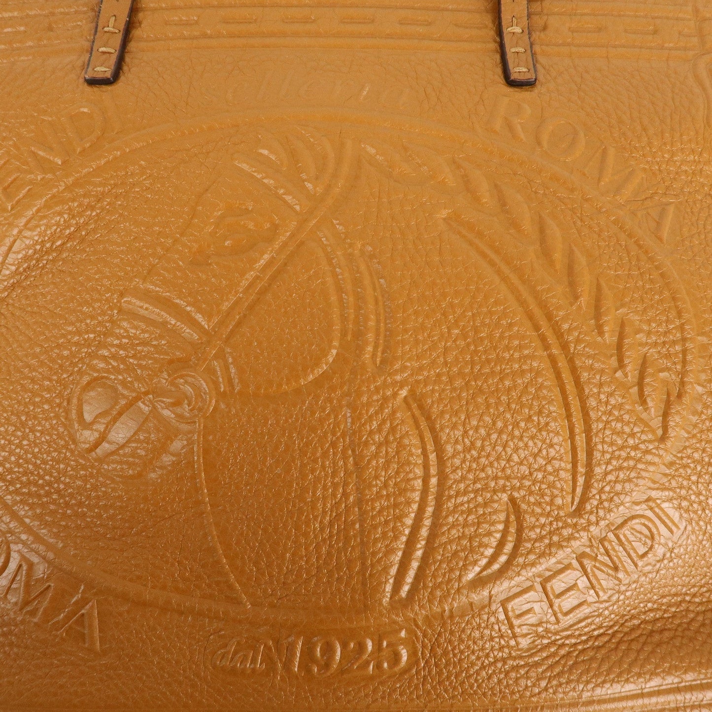 FENDI Selleria Leather Tote Bag Shoulder Bag Brown 8BH185  d