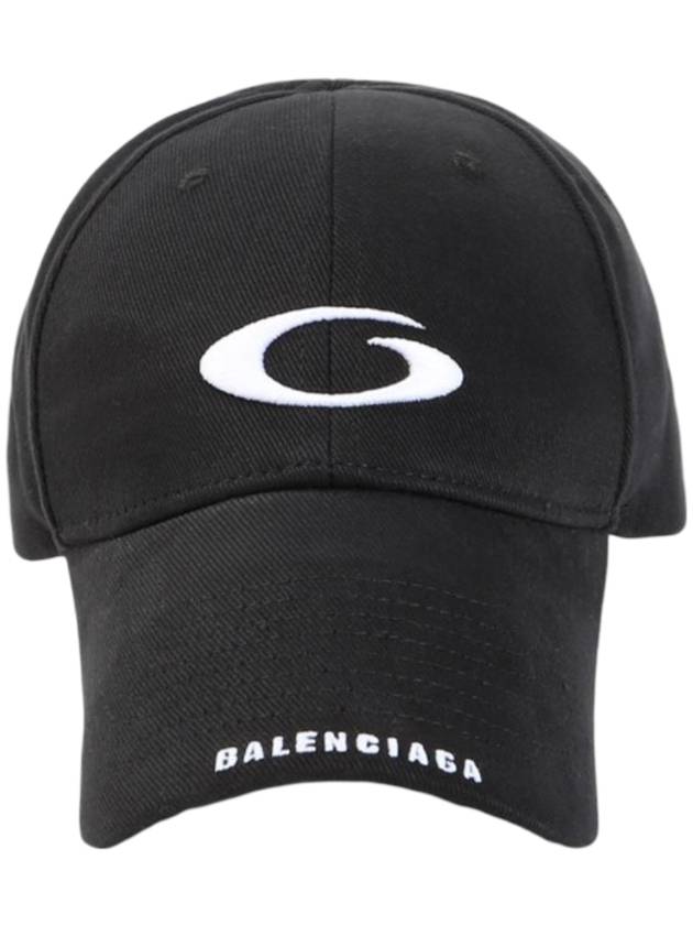 Luxury Balenciaga Trending 2025 Embroidered Icon Logo Ball Cap Black