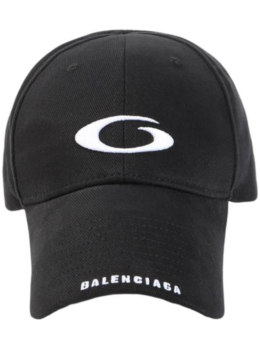 Luxury Balenciaga Trending 2025 Embroidered Icon Logo Ball Cap Black