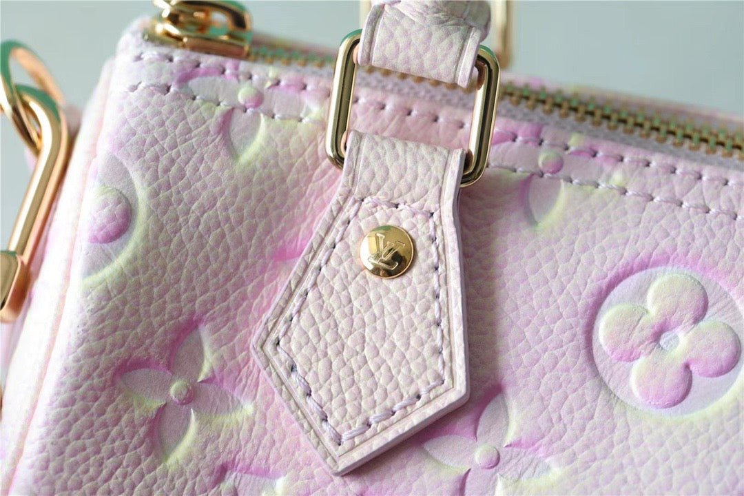 Top Quality Nano Speedy Monogram Empreinte Pink For Women,  Shoulder And Crossbody Bags 16cm/6.3in Top Quality M81508