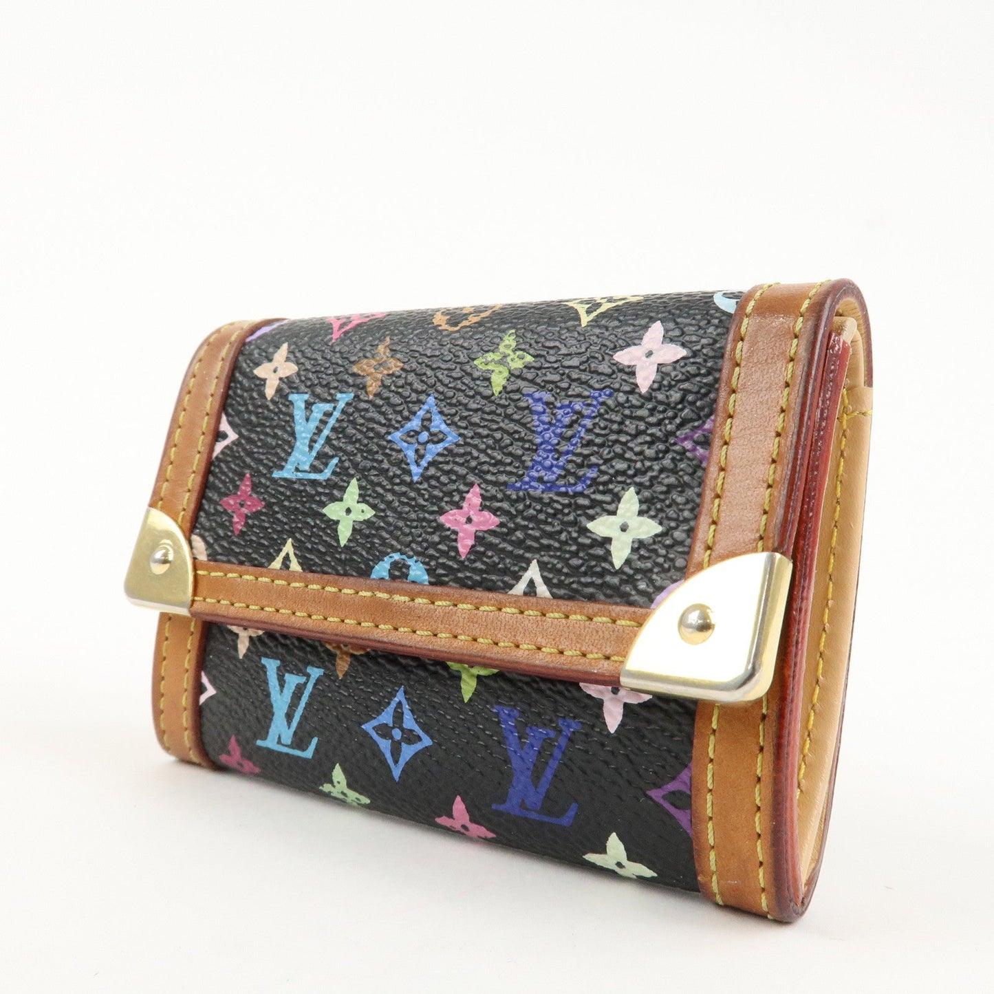 Louis Vuitton Monogram Multicolor Porte Monnaie Plat M92656  d