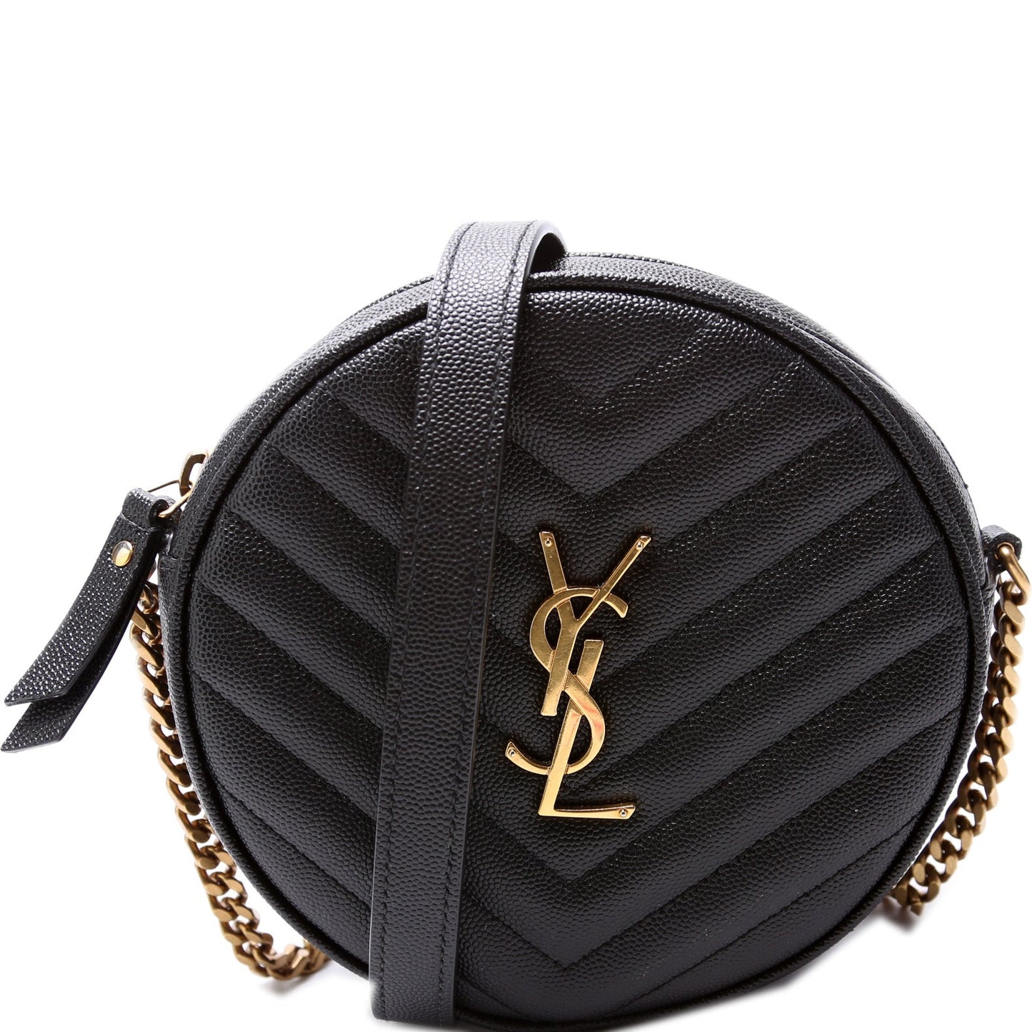 Saint Laurent 610436 Vinyle Round Camera Bag