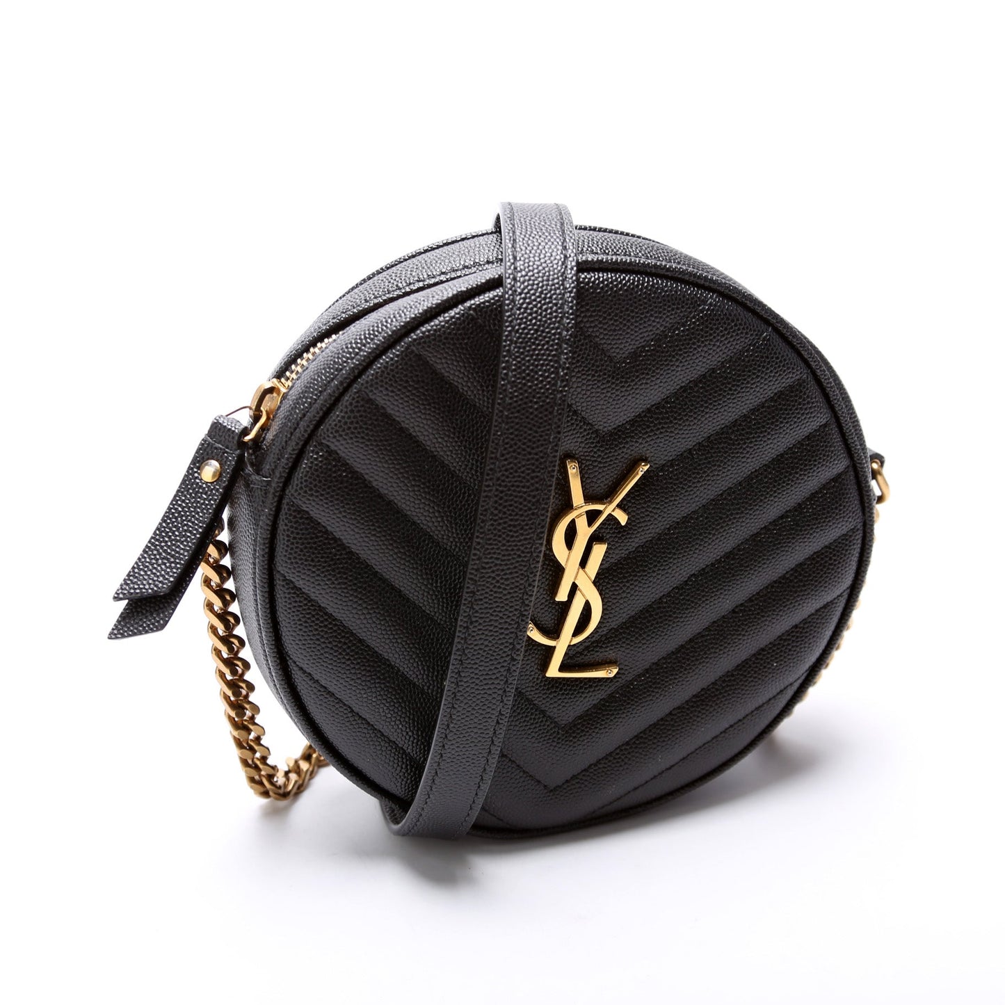 Saint Laurent 610436 Vinyle Round Camera Bag