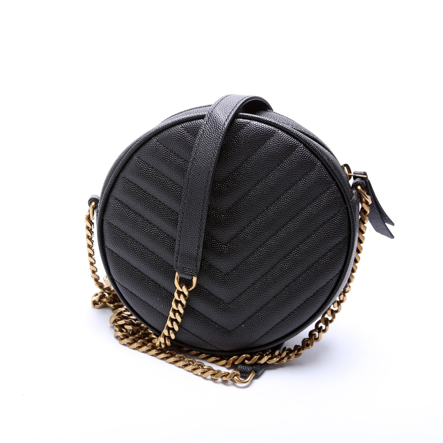 Saint Laurent 610436 Vinyle Round Camera Bag