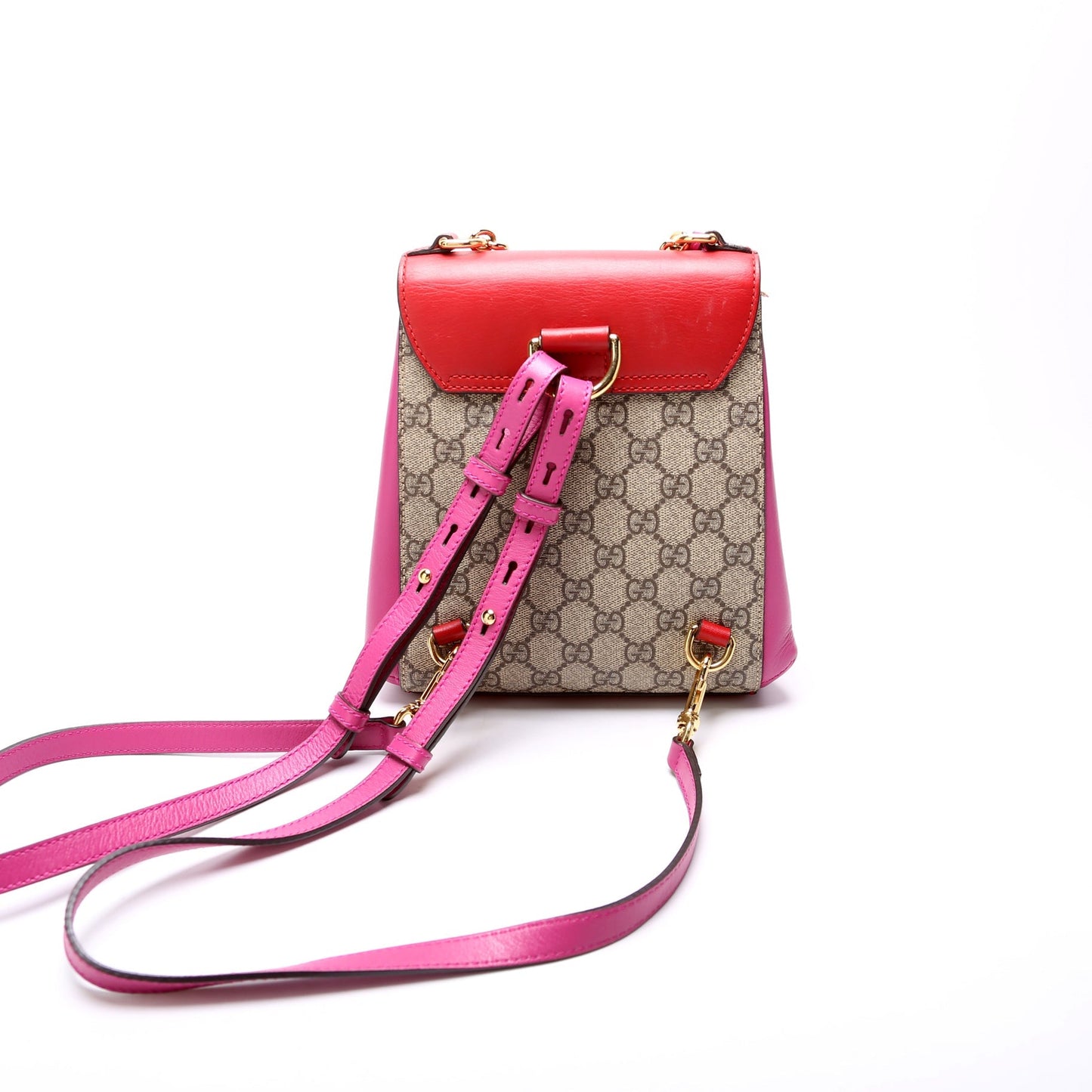 Gucci 498194 Padlock Backpack GG Supreme Bag