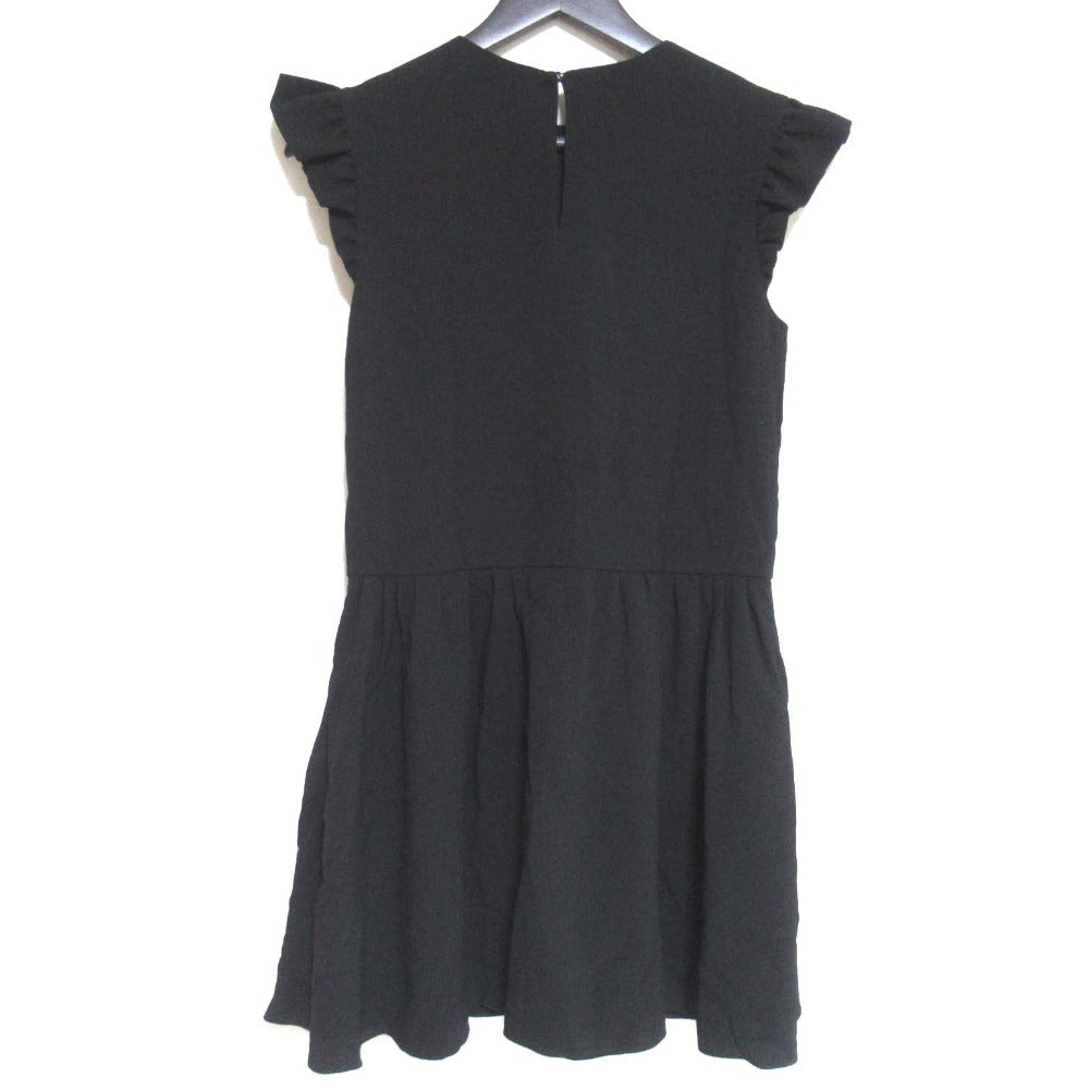 Saint Laurent Paris Frill Sleeve Dress