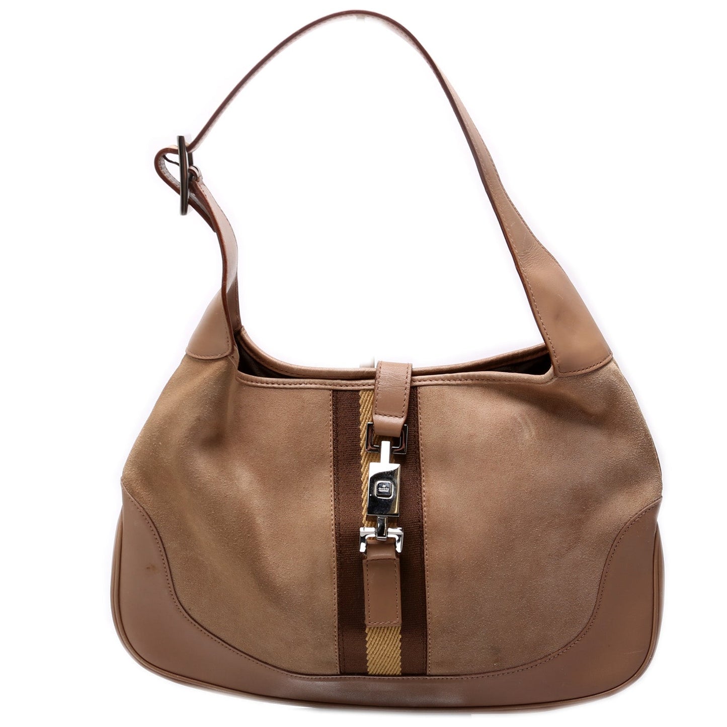 Gucci 001-3306 Jackie   Suede Bag