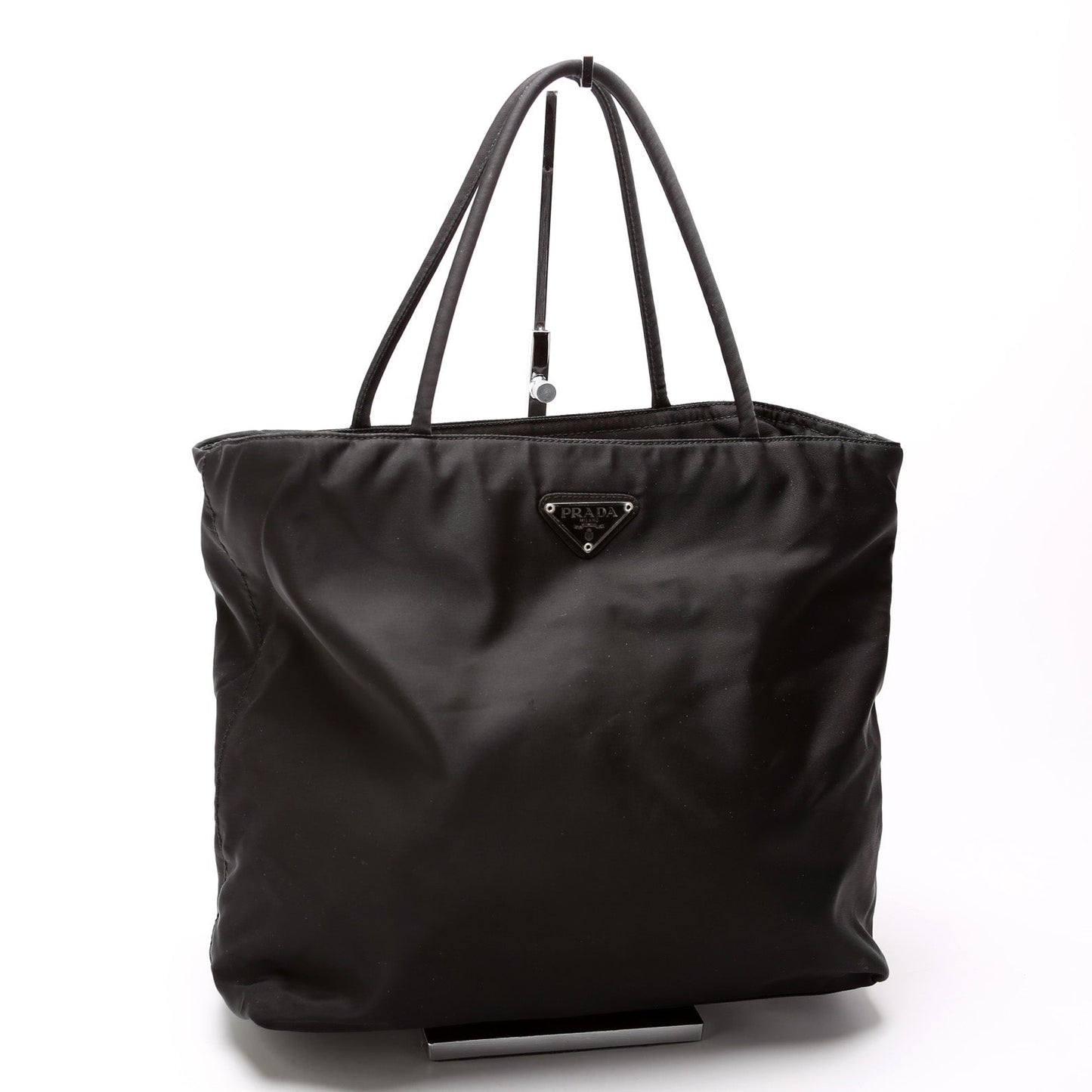 Prada Nylon Zip Tote   Bag