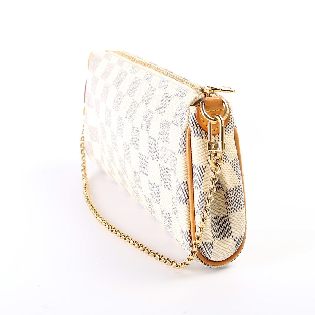 Louis Vuitton Eva Clutch Damier Azur