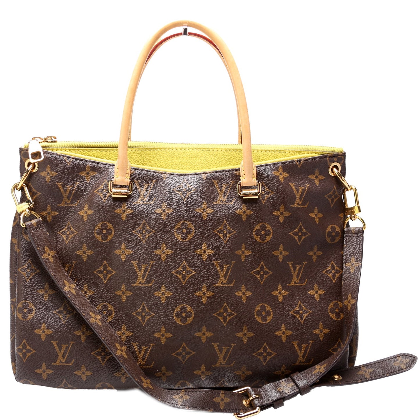 Louis Vuitton Pallas Tote Monogram Canvas Side