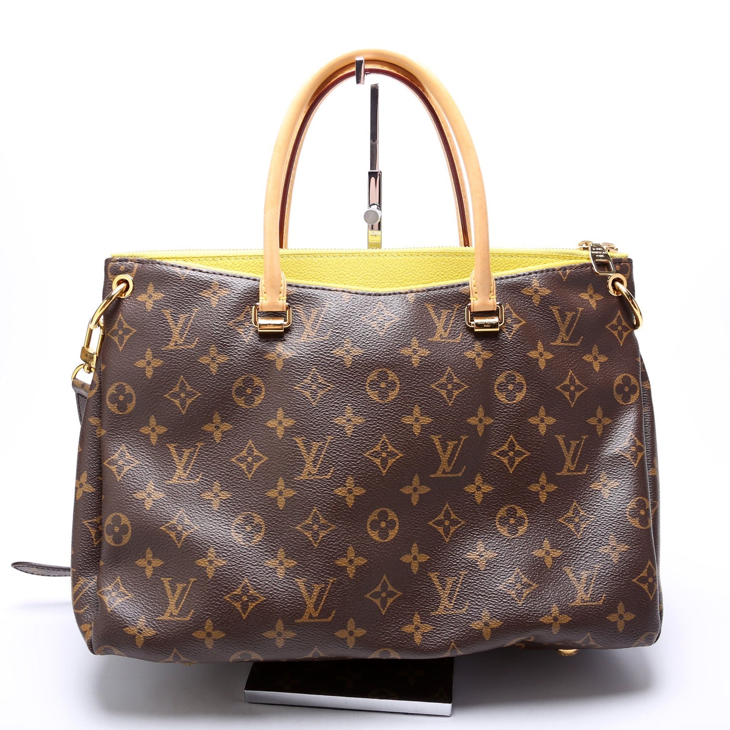Louis Vuitton Pallas Tote Monogram Canvas Side