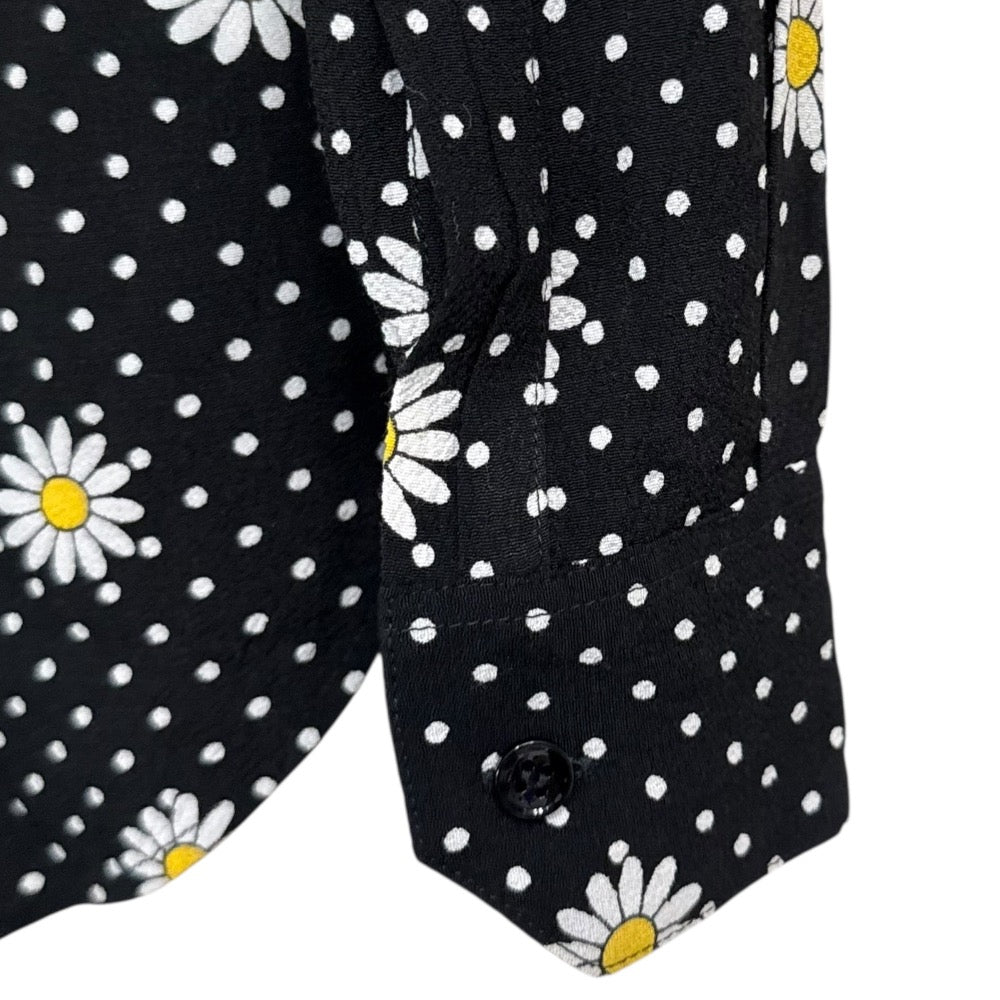 Saint Laurent Paris Flower Dot Long Sleeve Shirt
