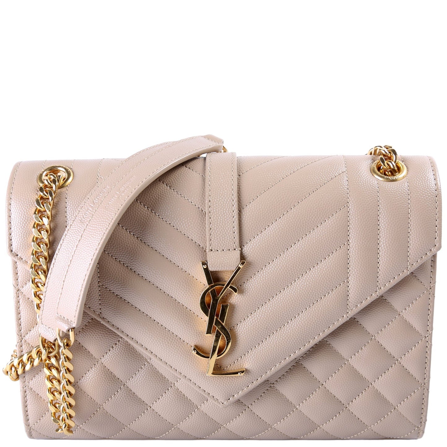 Saint Laurent Envelope Medium Grain De Poudre Triquilt 600185 Bag