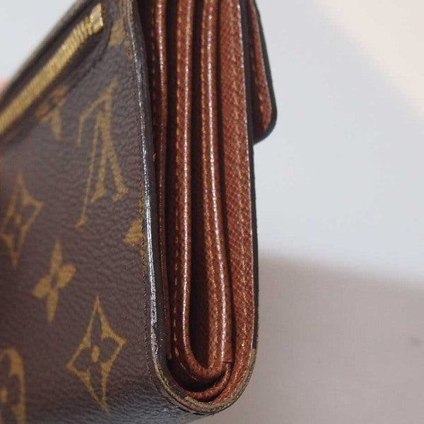LOUIS VUITTON Tri-fold wallet M58013 Monogram canvas Brown Portefeuille and Koala Monogram with coin pocket Women