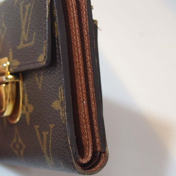 LOUIS VUITTON Tri-fold wallet M58013 Monogram canvas Brown Portefeuille and Koala Monogram with coin pocket Women