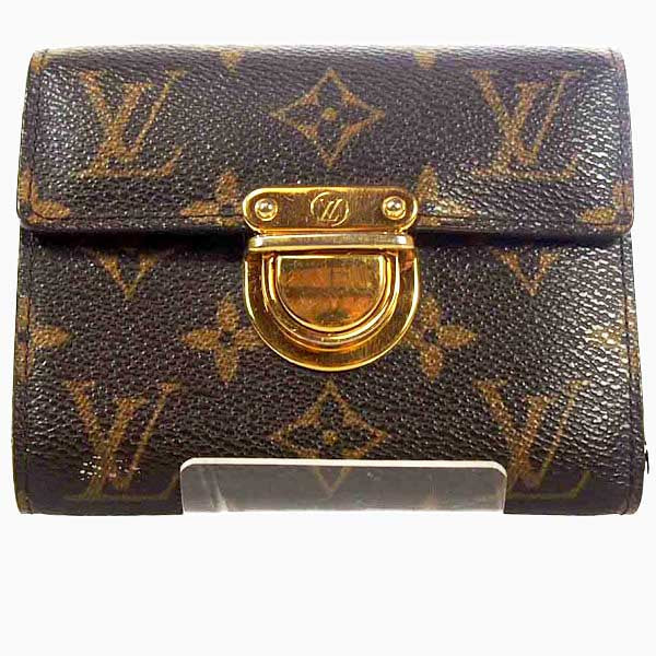LOUIS VUITTON Tri-fold wallet M58013 Monogram canvas Brown Portefeuille and Koala Monogram with coin pocket Women