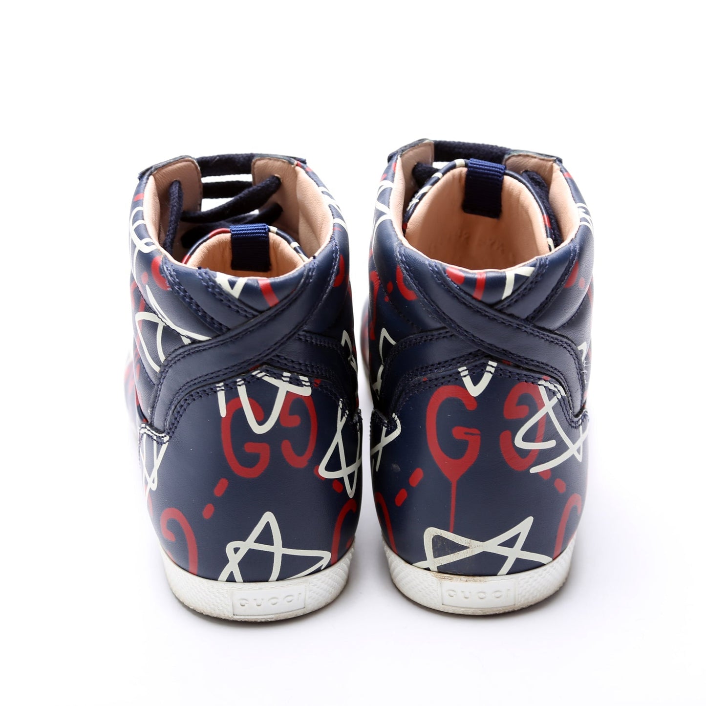 Gucci Logo Hightop Sneakers Size .