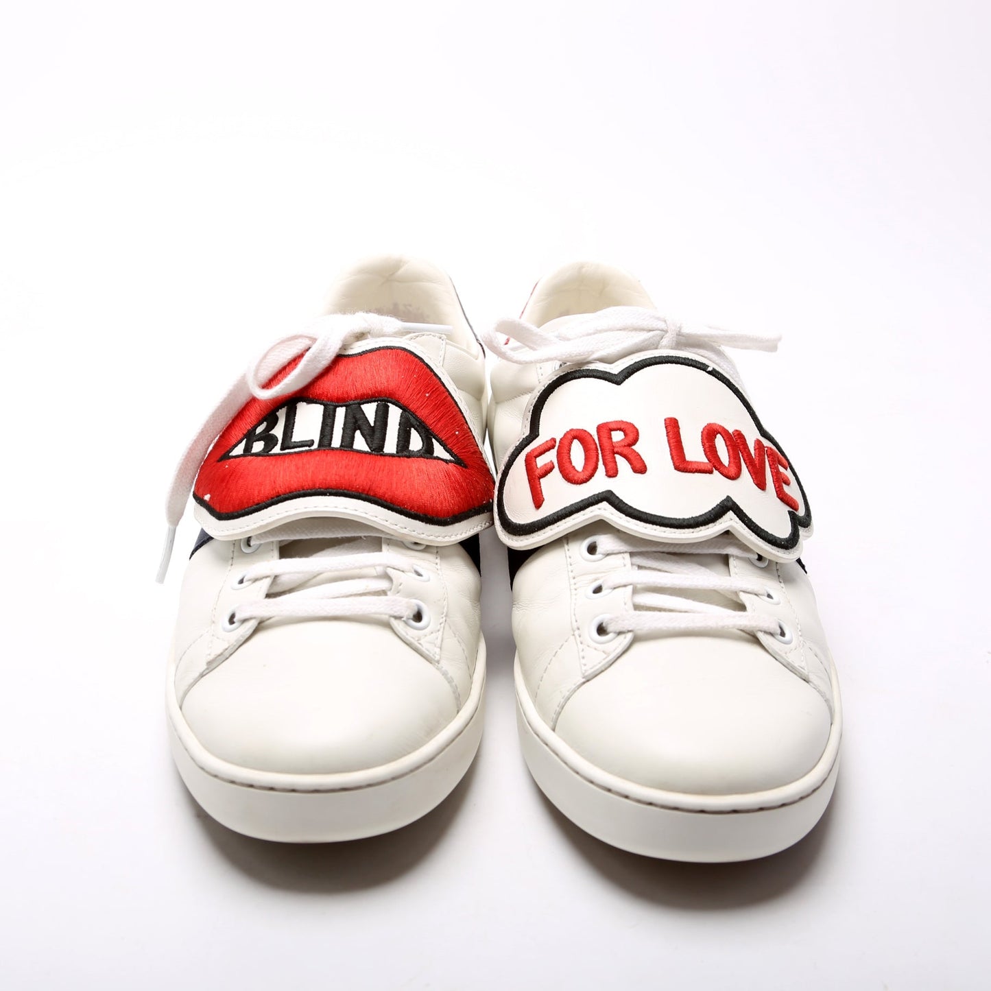 Gucci Ace Web Loved Sneakers Size