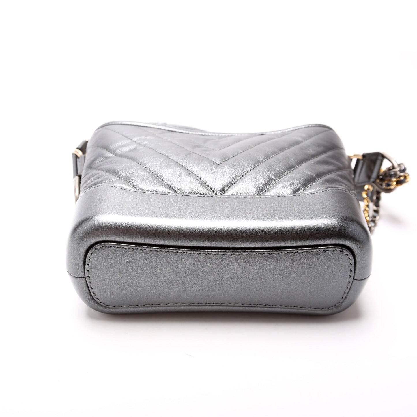 Chanel Gabrielle Hobo Small Metallic Calfskin 28M Bag