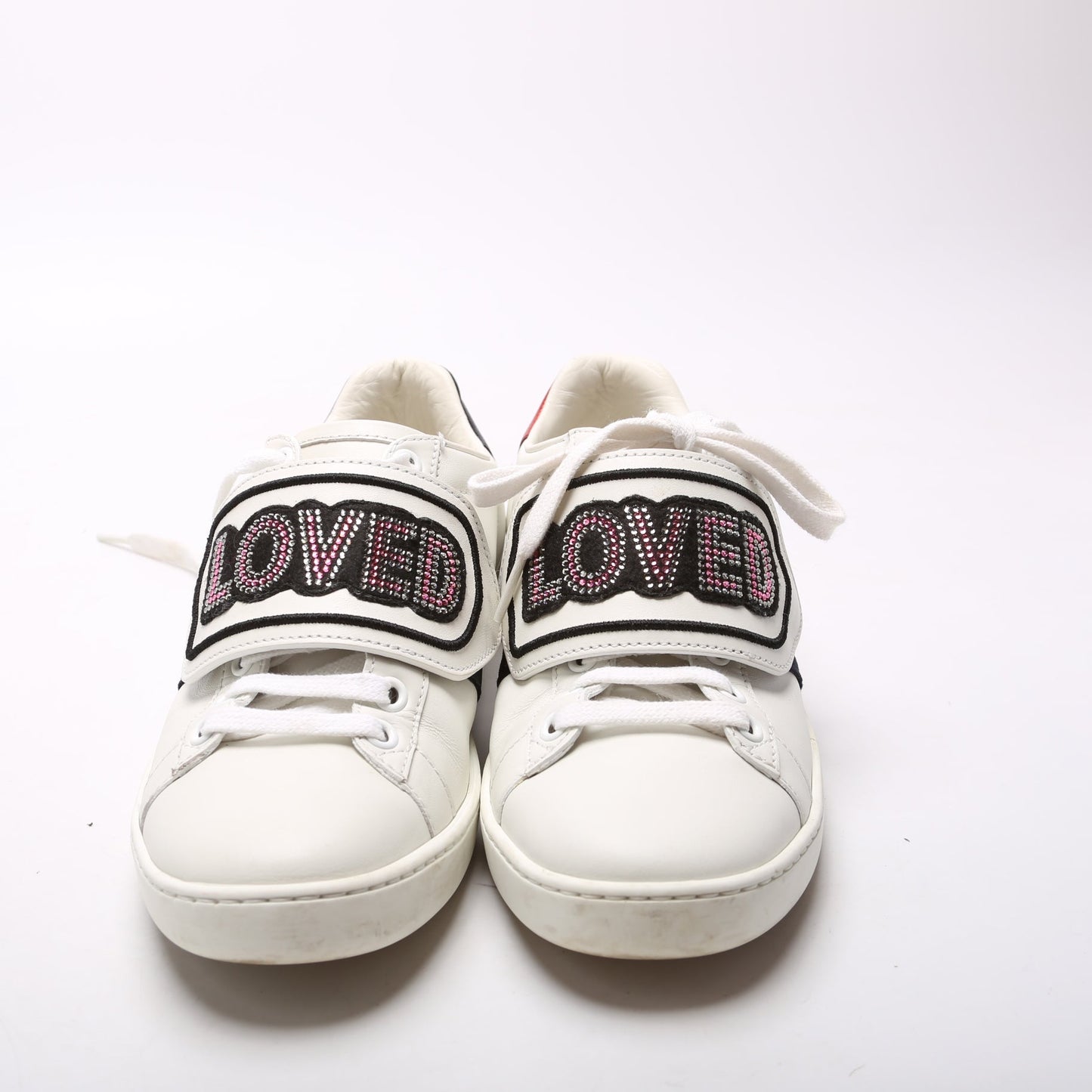 Gucci Ace Web Logo Sneakers Size