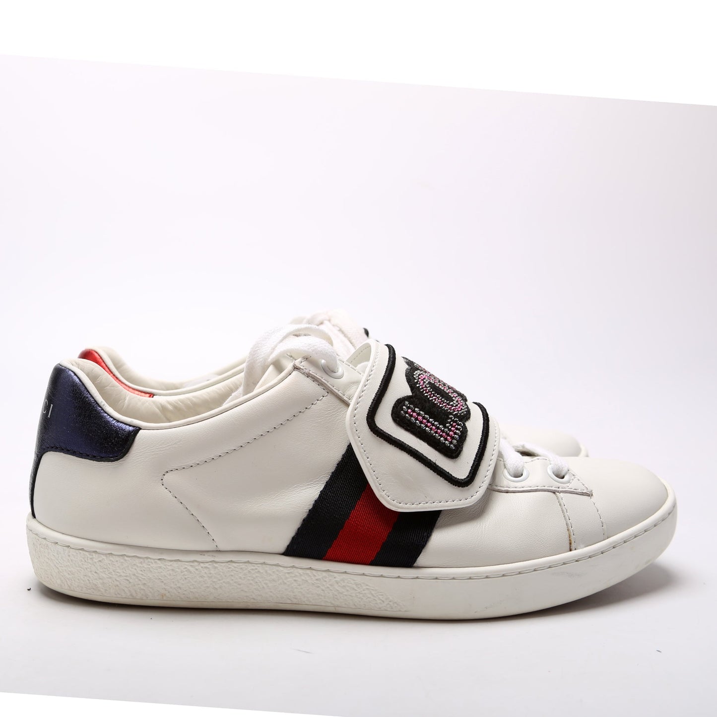 Gucci Ace Web Logo Sneakers Size
