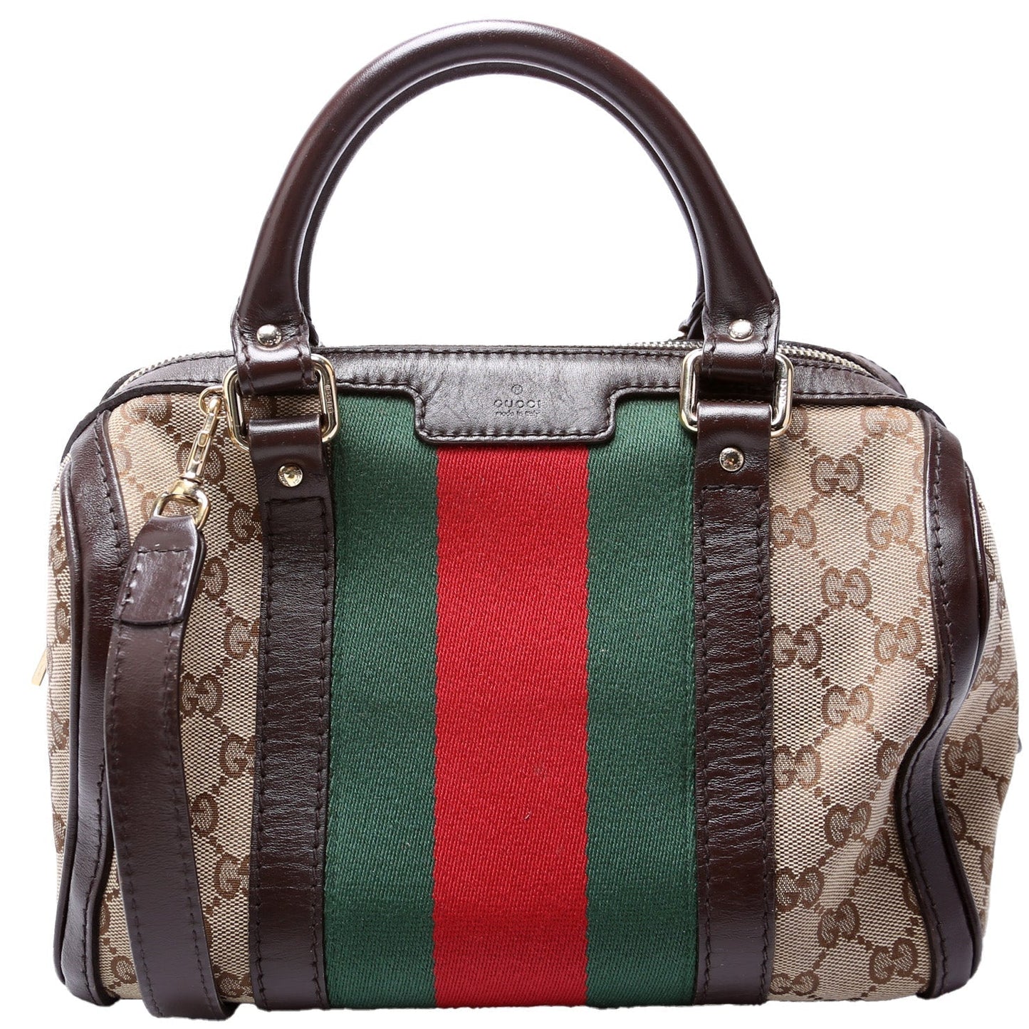 Gucci 269876 GG Canvas Small Boston Bag
