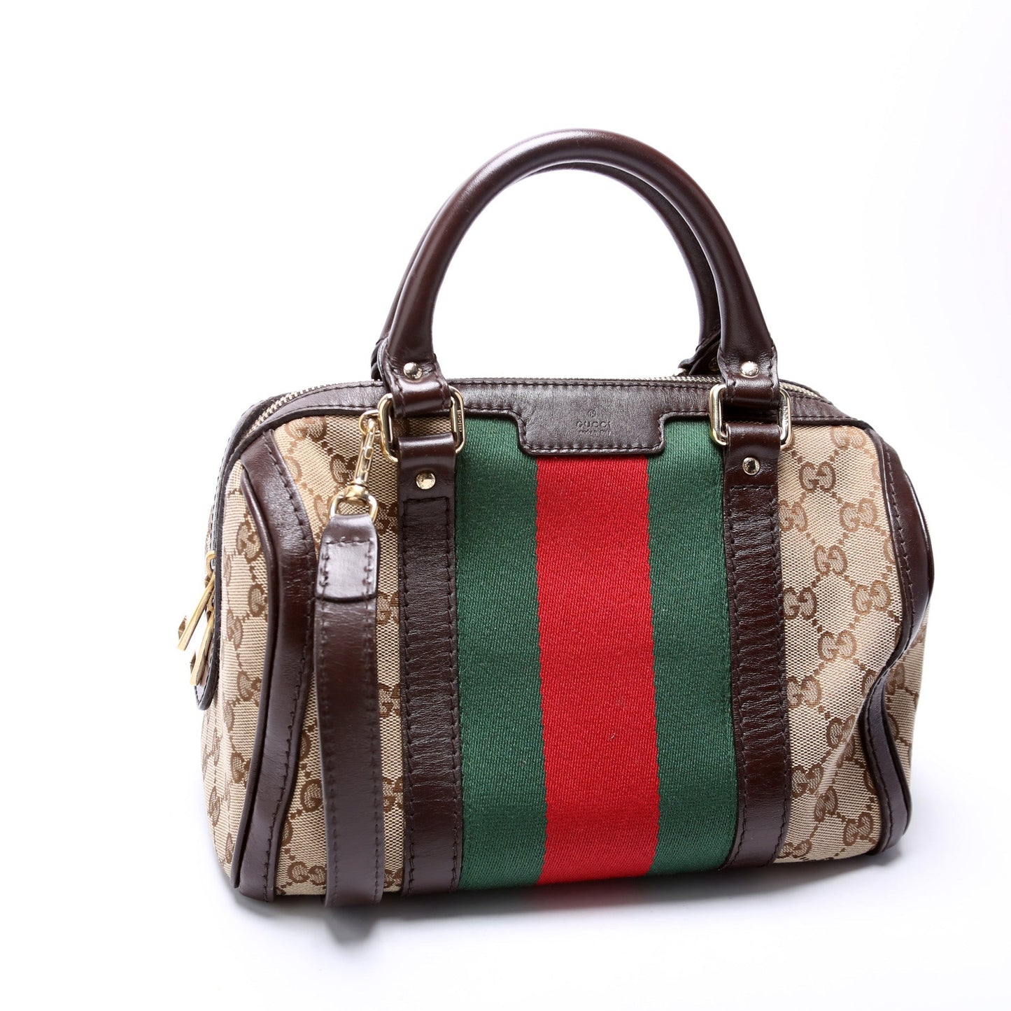 Gucci 269876 GG Canvas Small Boston Bag