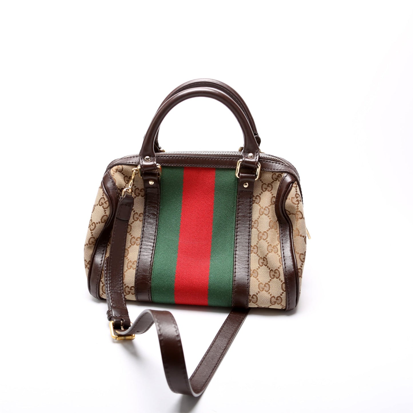 Gucci 269876 GG Canvas Small Boston Bag