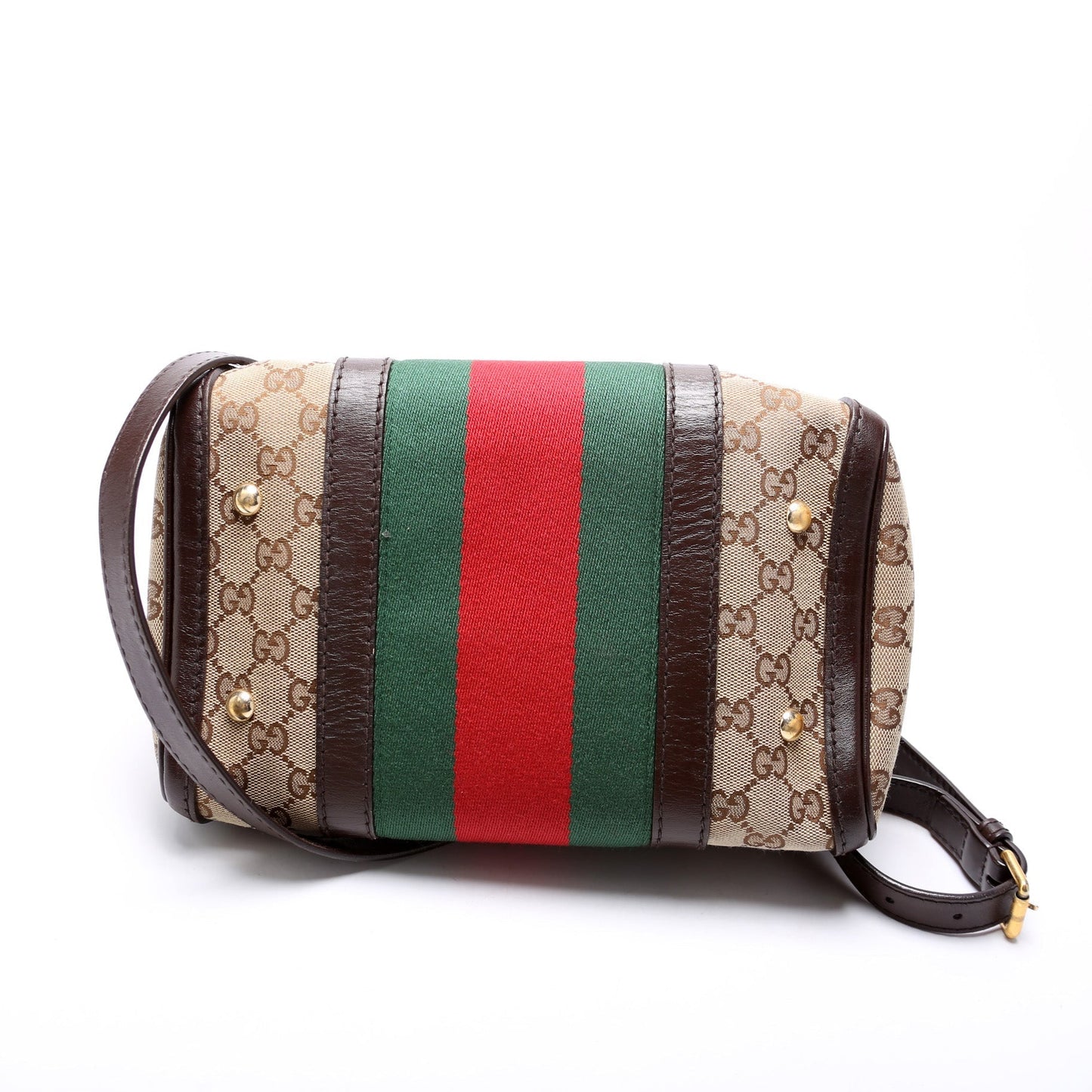 Gucci 269876 GG Canvas Small Boston Bag