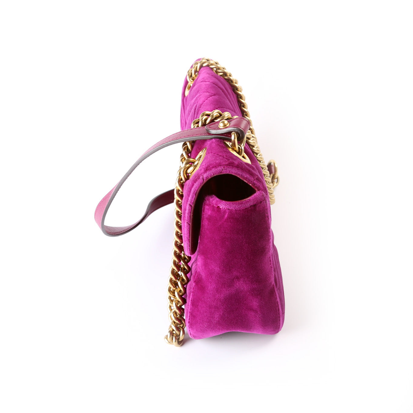 Gucci Marmont Shoulder Velvet Small Flap