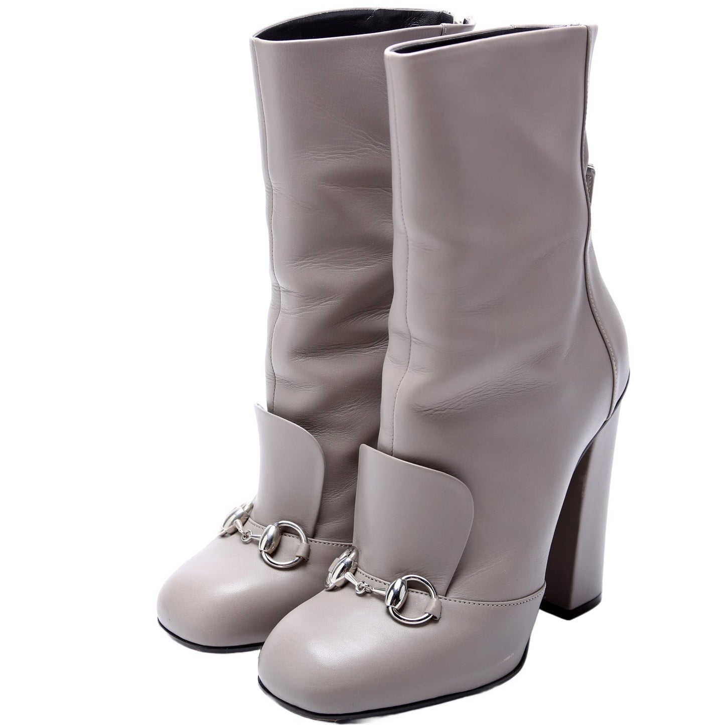 Gucci Leather Horsebit Booties Size .