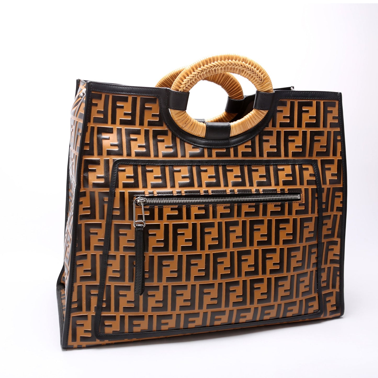 Fendi FF Leather Runaway Shopper Large 8BH351 Bag