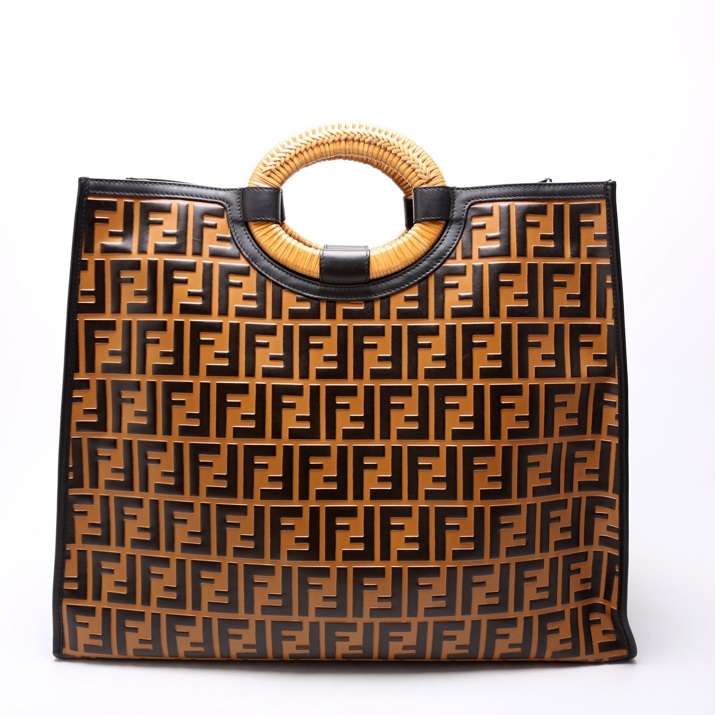 Fendi FF Leather Runaway Shopper Large 8BH351 Bag