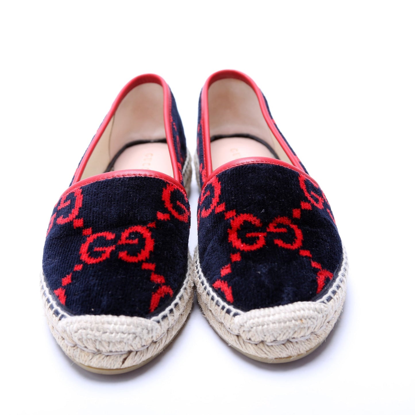 Gucci Espadrille Velvet Flats Size .