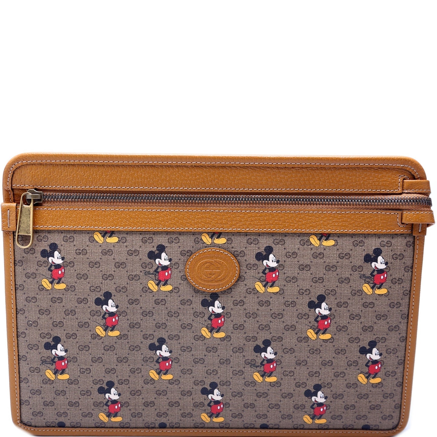 Gucci X Disney GG Supreme Mickey Mo  Zip Pouch