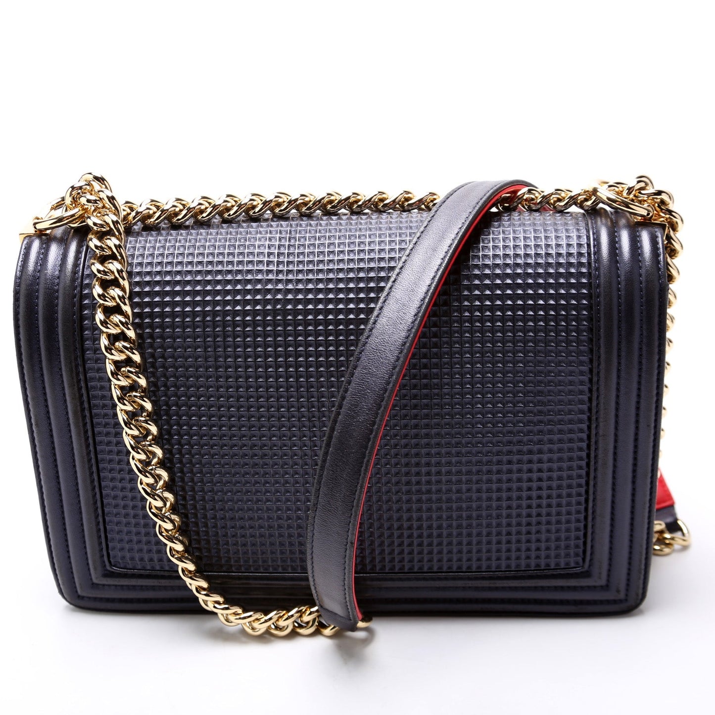 Chanel Boy Flap Medium New Cube Embossed Lambskin 18M Bag