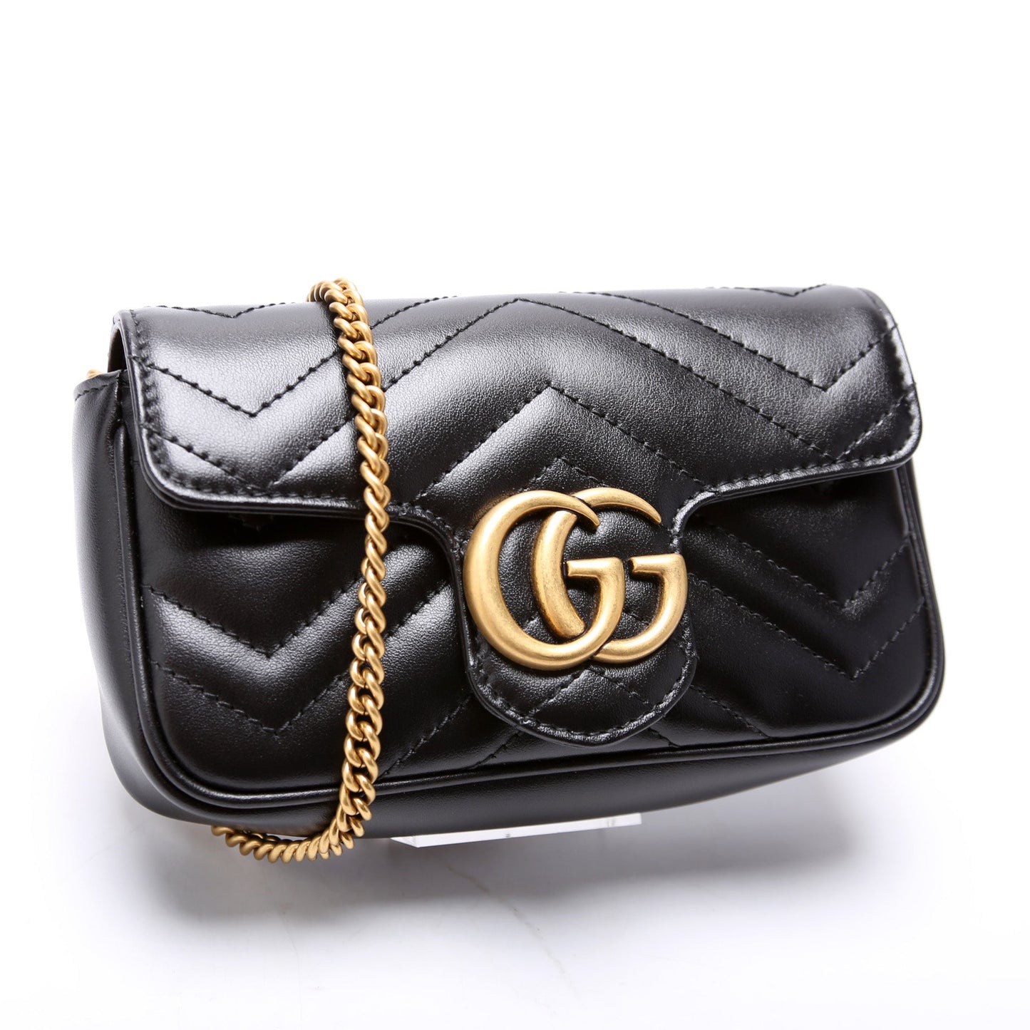Gucci 476433 Marmont Leather Super Mini Flap Bag