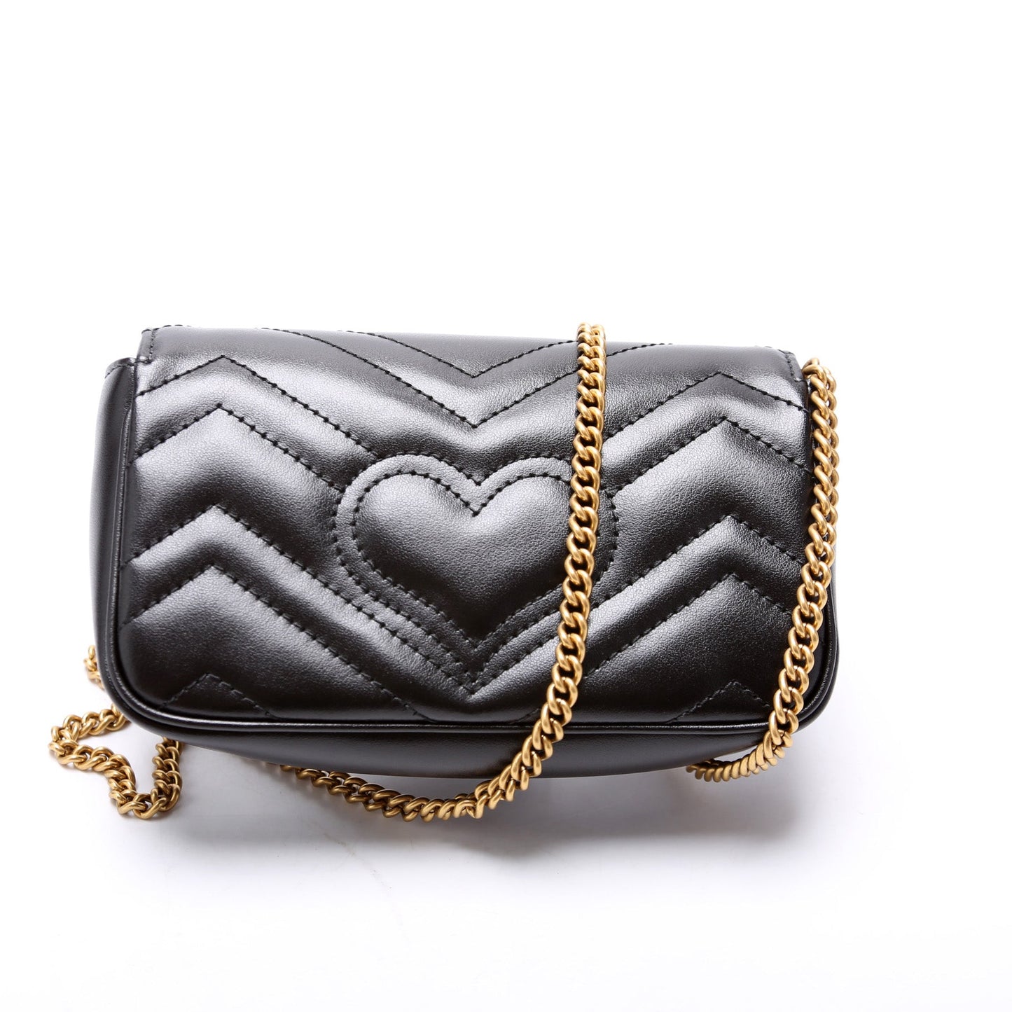 Gucci 476433 Marmont Leather Super Mini Flap Bag