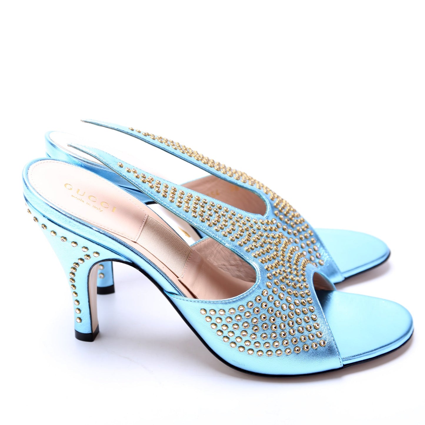 Gucci Studded Leather Pumps Size