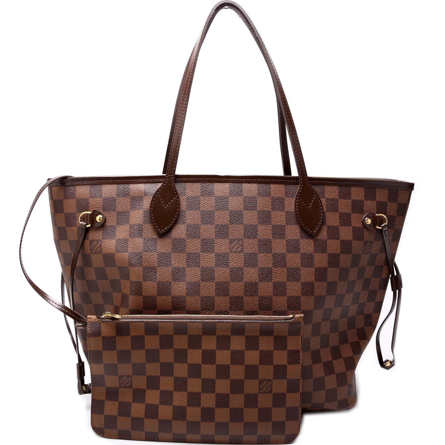 Louis Vuitton Neverfull MM W/Wallet Damier Ebene