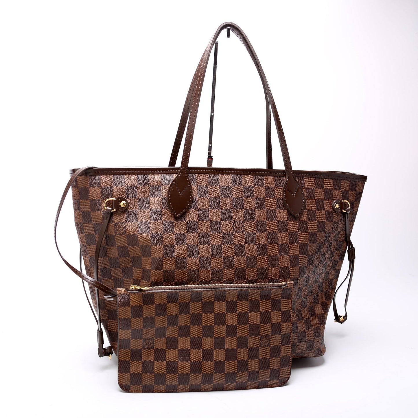 Louis Vuitton Neverfull MM W/Wallet Damier Ebene