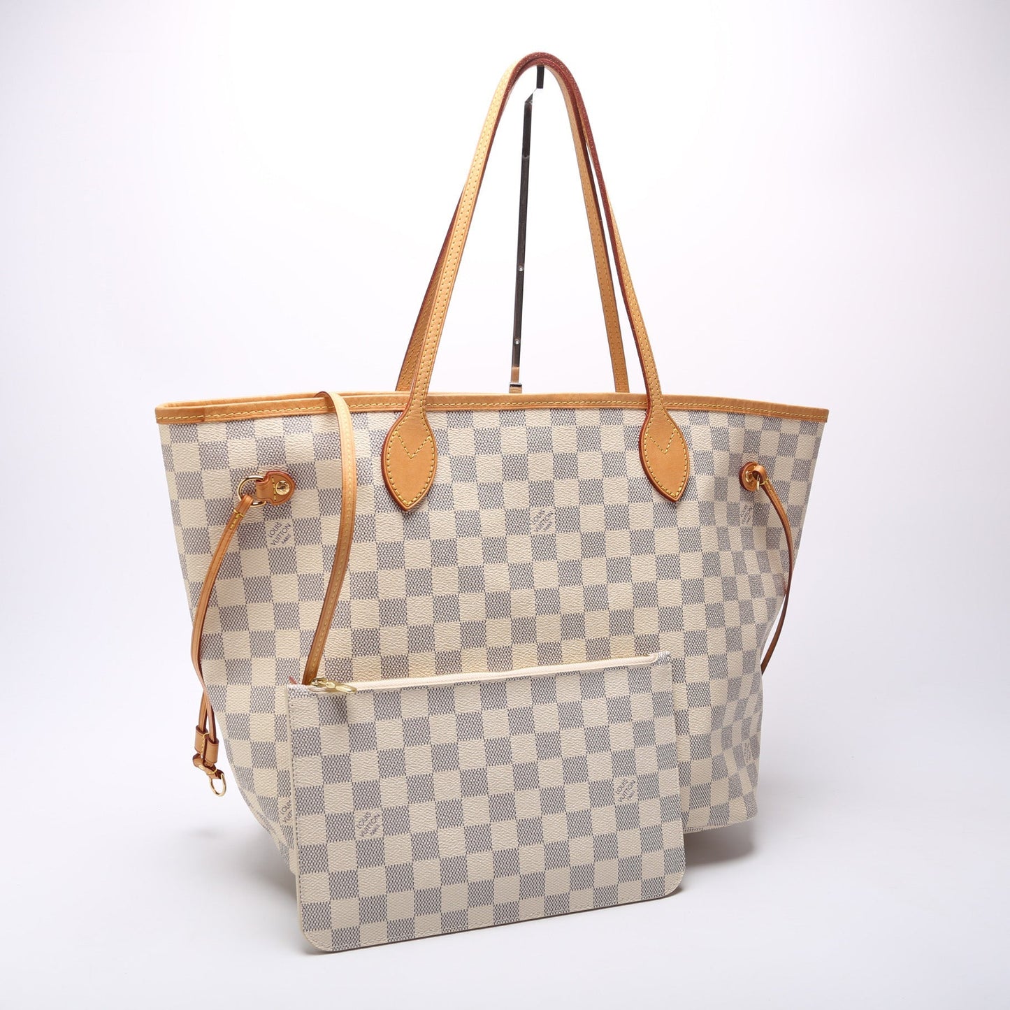 Louis Vuitton Neverfull W/Wallet MM Damier Azur