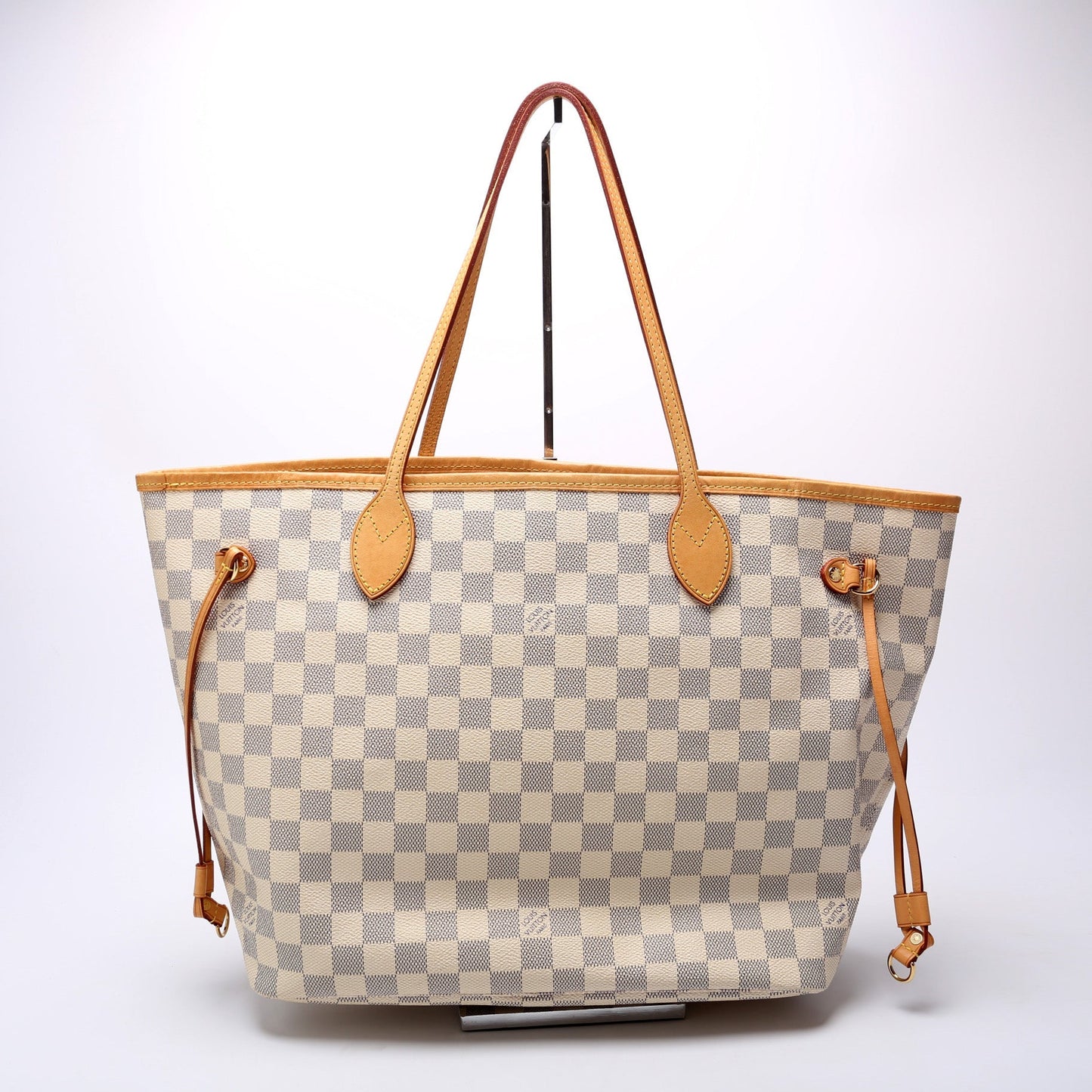 Louis Vuitton Neverfull W/Wallet MM Damier Azur