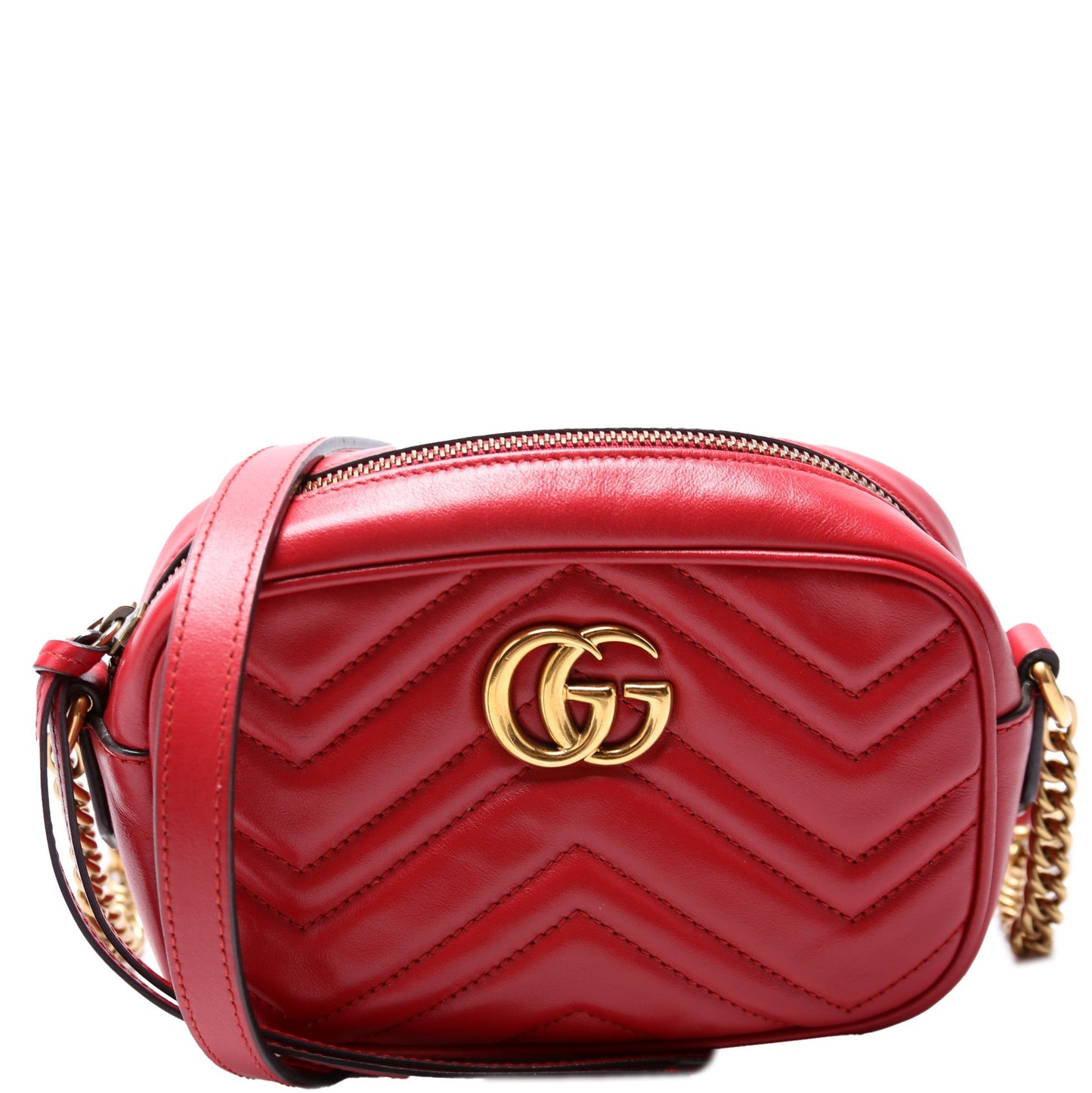 Gucci Marmont Mini Camera Bag  Red