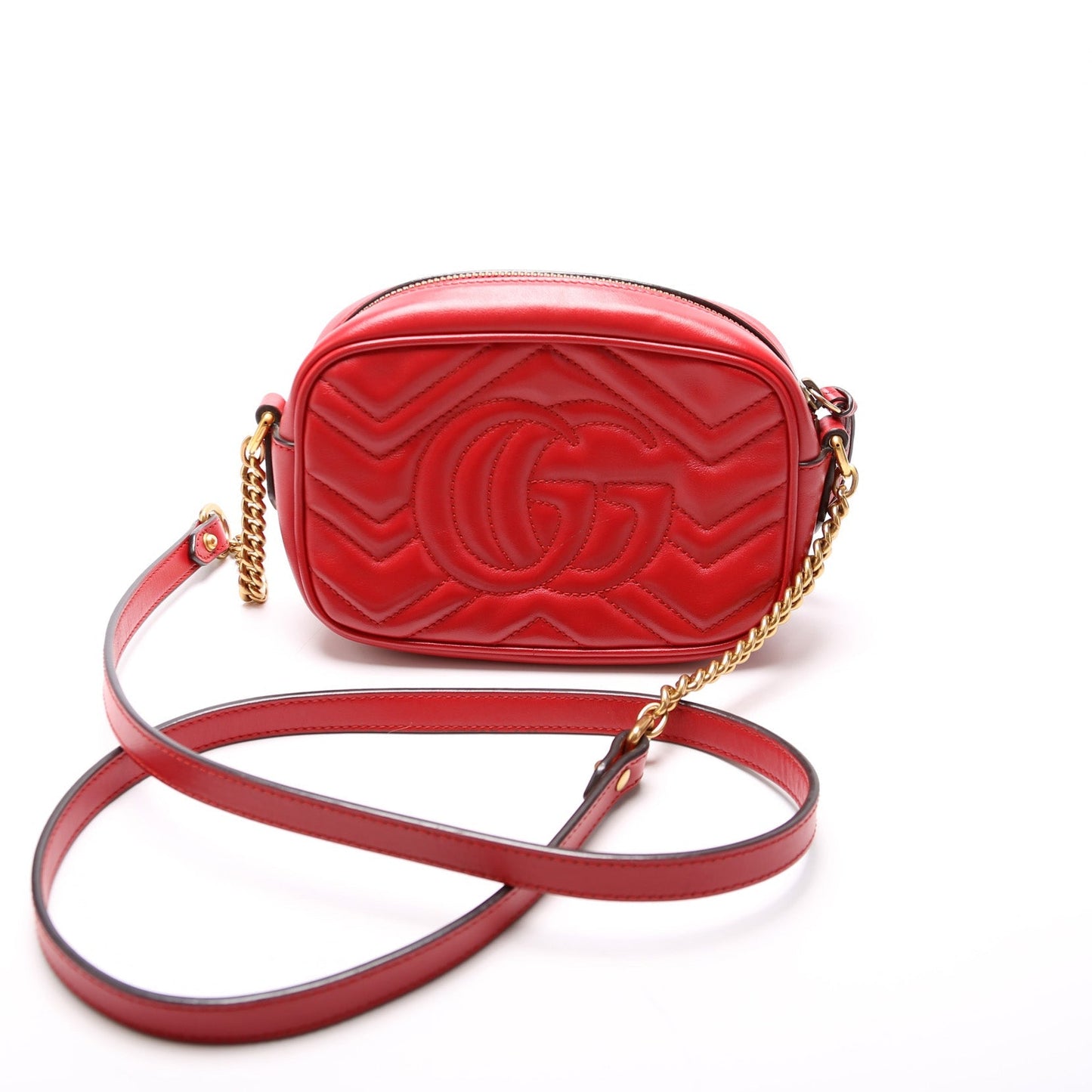 Gucci Marmont Mini Camera Bag  Red