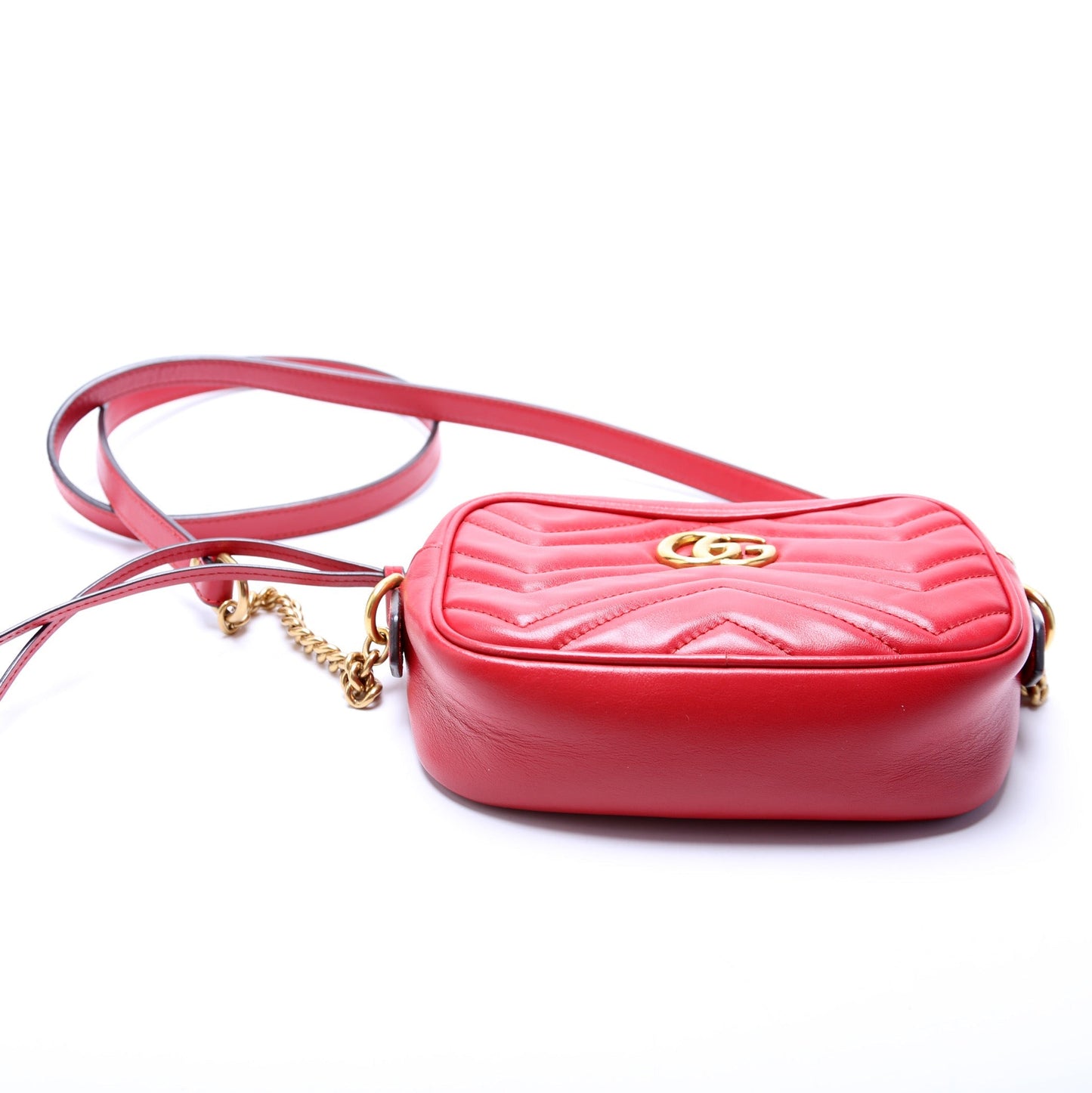 Gucci Marmont Mini Camera Bag  Red