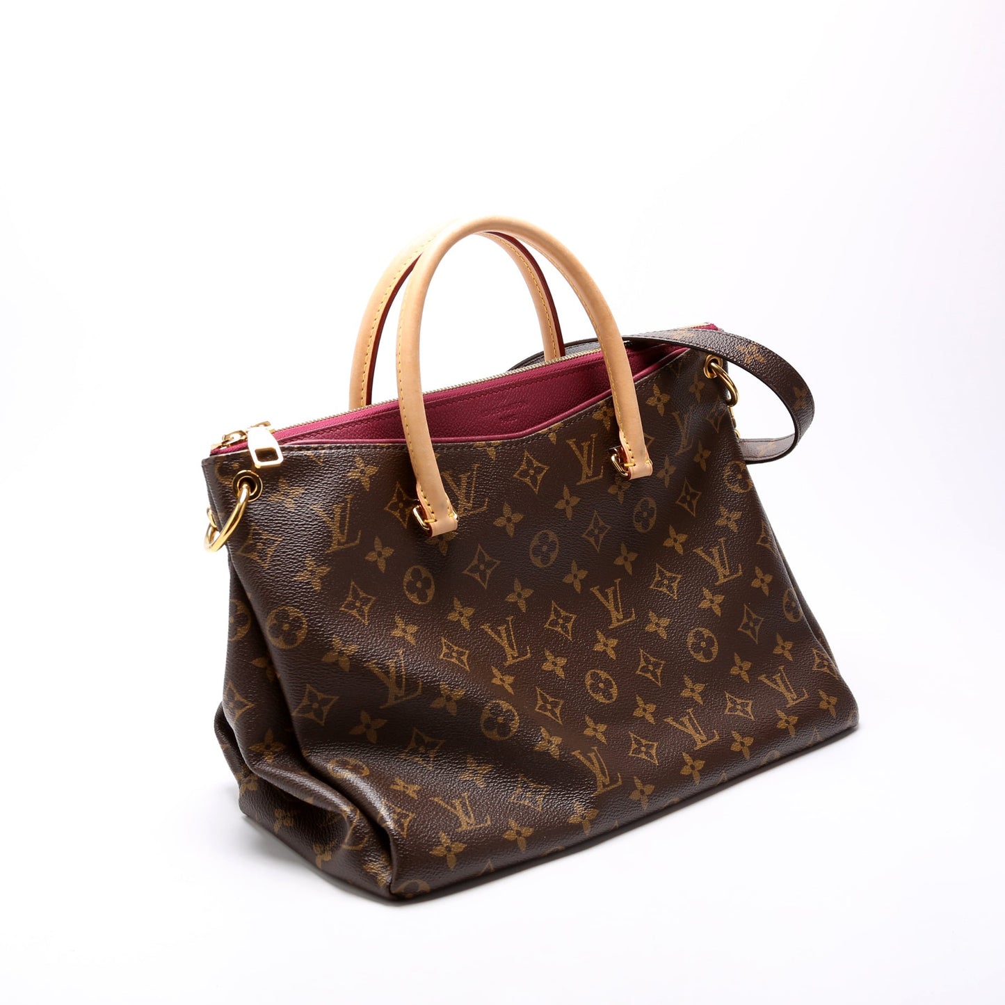 Louis Vuitton Pallas Tote Monogram Canvas Side