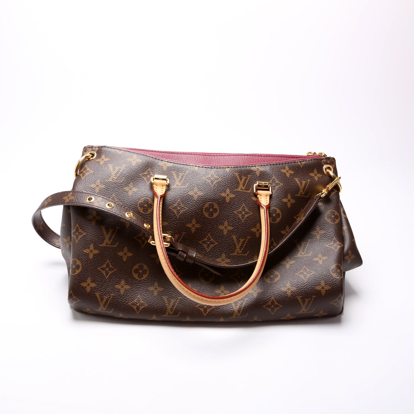 Louis Vuitton Pallas Tote Monogram Canvas Side