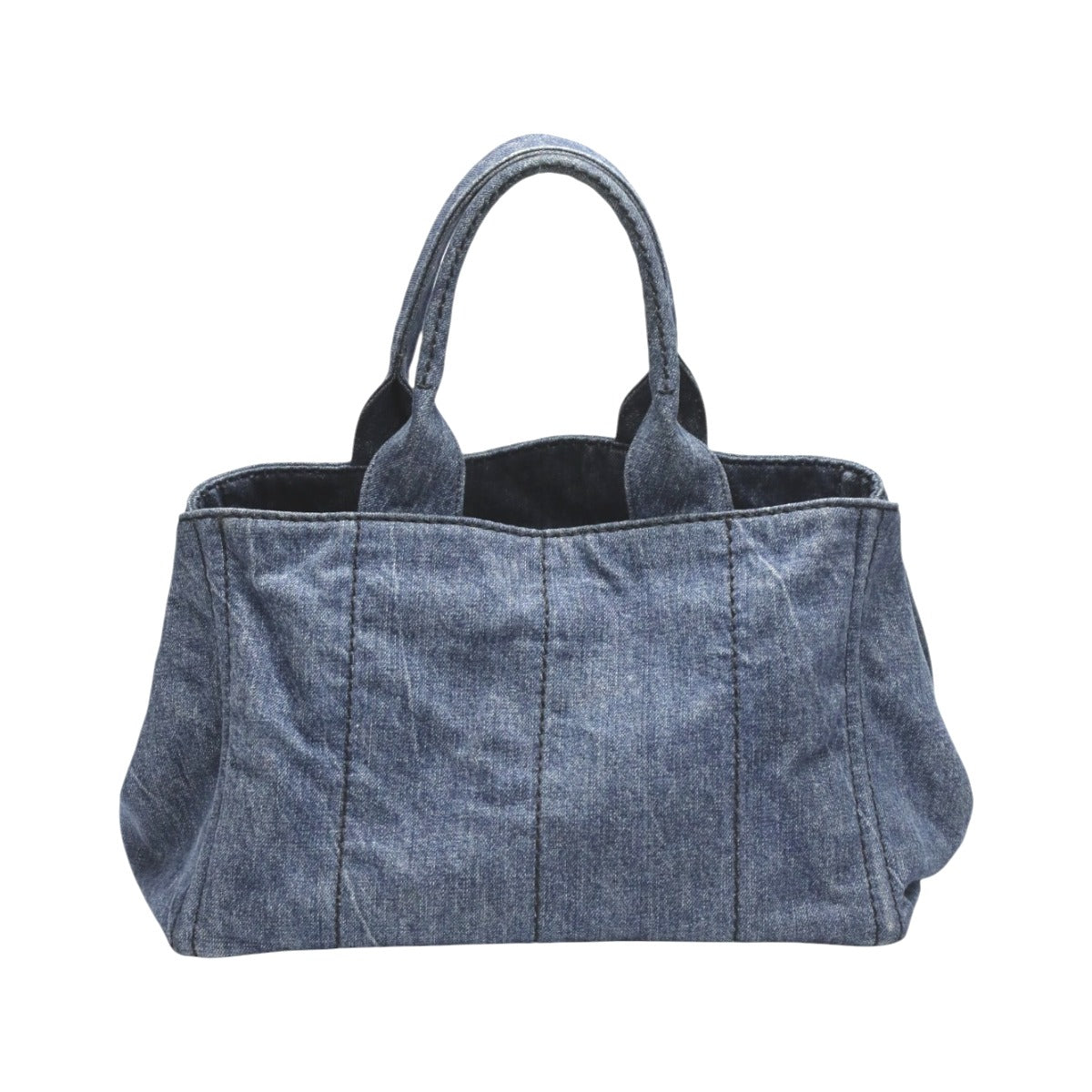PRADA Tote Bag 1BG439 denim blue Tote Bag Canapa Women